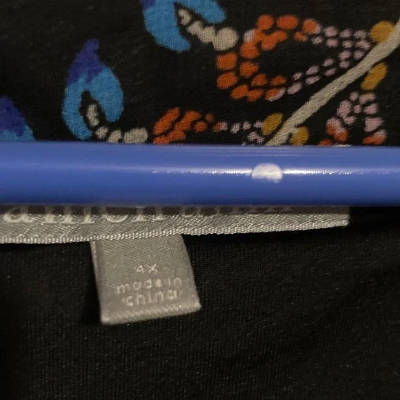 Patterned Black multicolor Dress - Picture 2 of 4